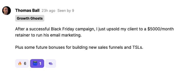 Thomas Ball — $5K/month client